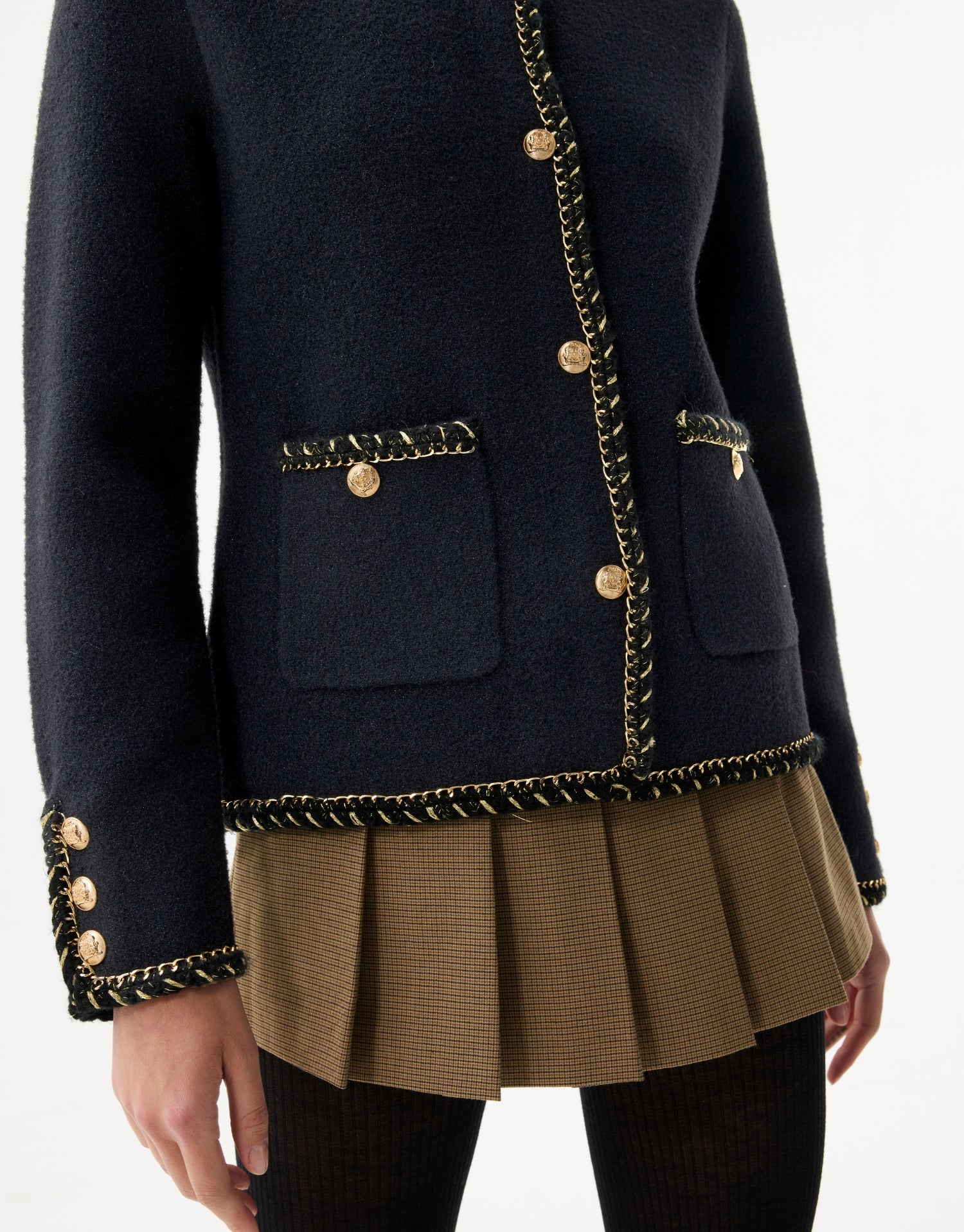 Cardigan chic à détails dorés - Image 6