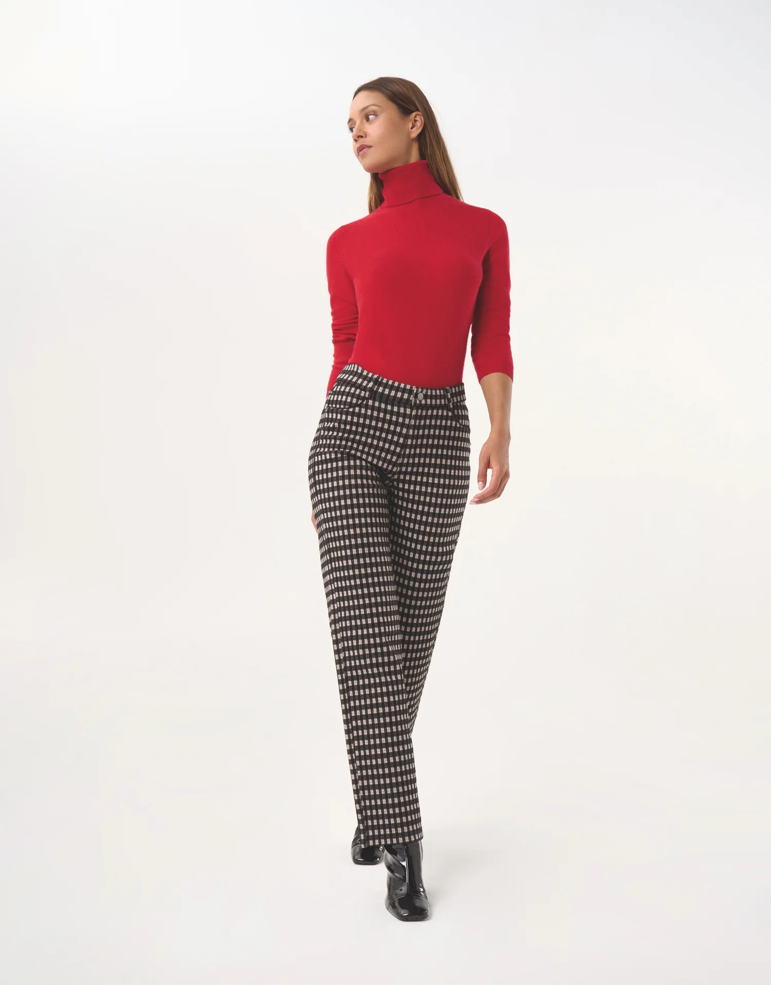 Pantalon à carreaux droit - Image 2