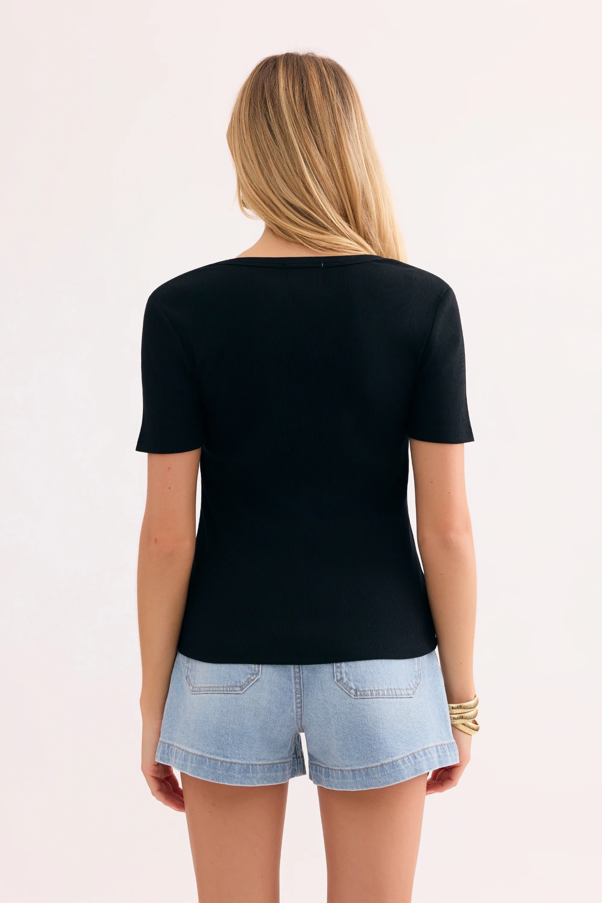 T-shirt basique col rond - Image 4