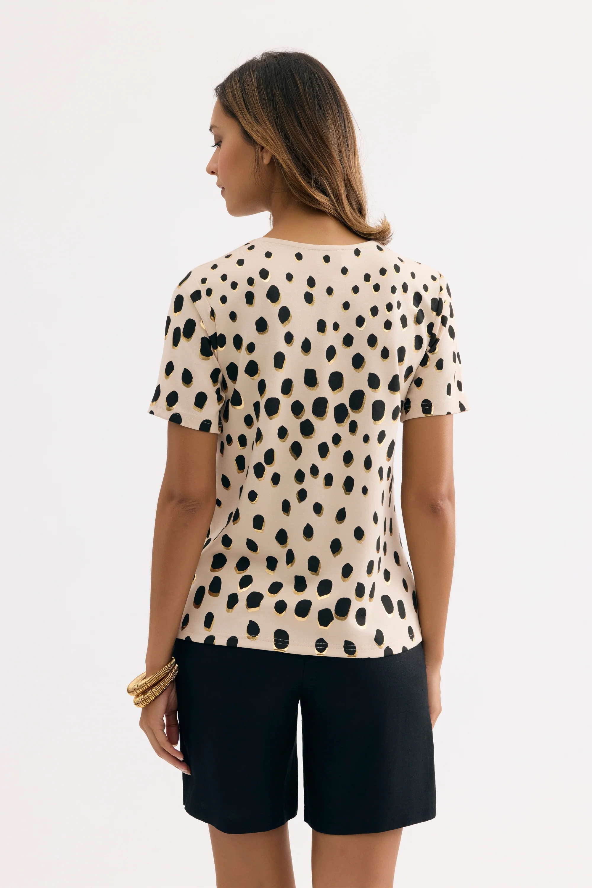 T-shirt imprimé pois graphiques - Image 4