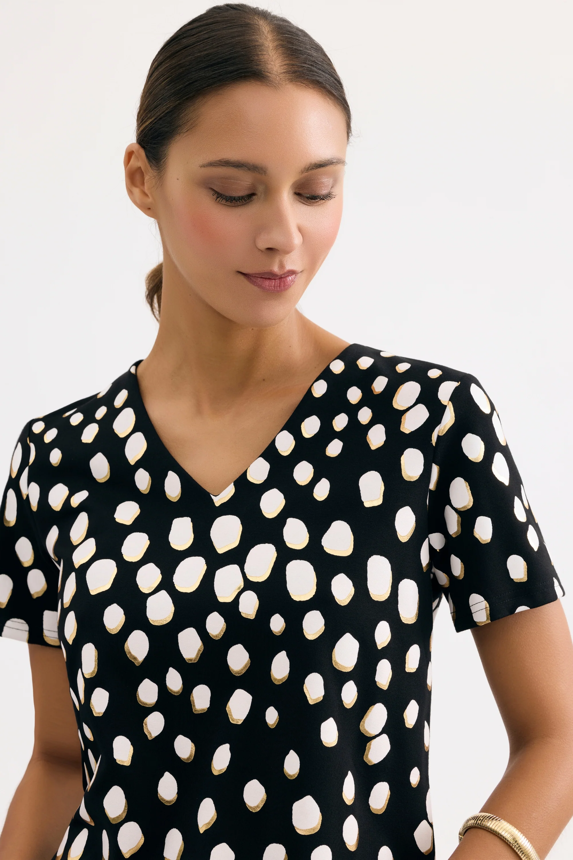 T-shirt imprimé pois graphiques - Image 6
