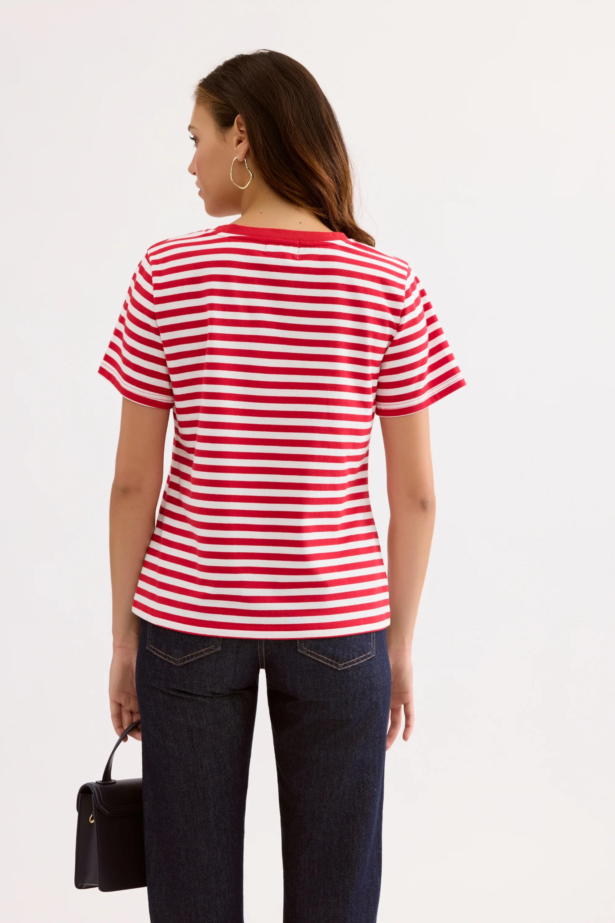 T-shirt marinière brodé esprit vacances - Image 4